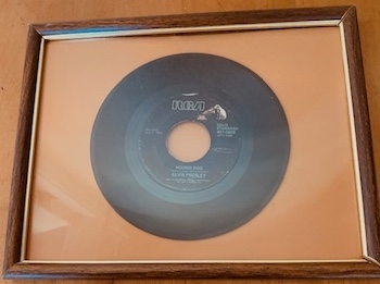 Vintage Vinyl 45 Framed