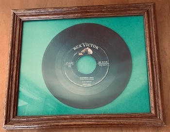 Vintage Vinyl 45 Framed
