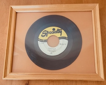 Vintage Vinyl 45 Framed