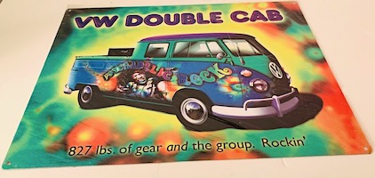 VW Double Cab Tin Sign