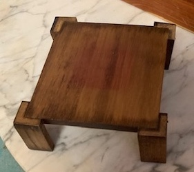 MCM Style Small Wood Stand