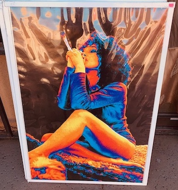 Psychedelic - Sexy - Joint Girl - Poster