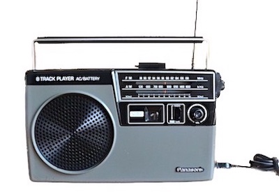 1970s-1980s Panasonic Vintage 8-Track AM/FM Radio