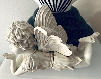 Vintage 1980s Cherub Figurine
