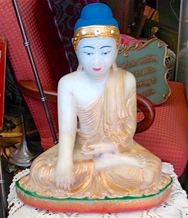 Alabaster Soapstone large Peaceful Buddha