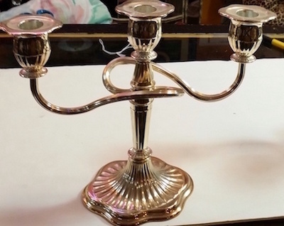 Table Silver Plated Candelabra