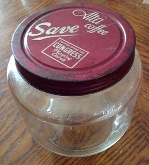 Vintage Large Glass Coffee Jar