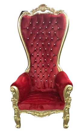 Red and Gold Throne Chair