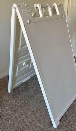 A Frame Plastic Sign