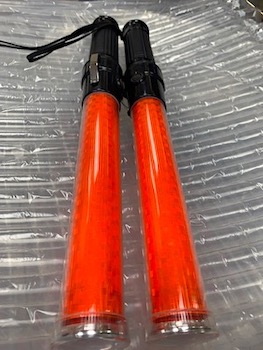 Red Orange Led Aircraft Marshalling Wands