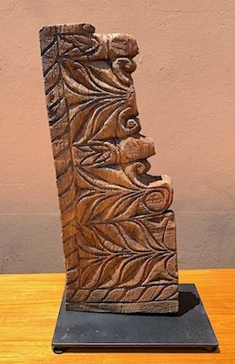 Architectural Carving on Metal Base 