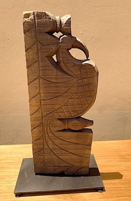 Architectural Carving on Metal Base 