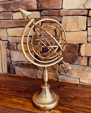 Armillary Gold Metal Sphere