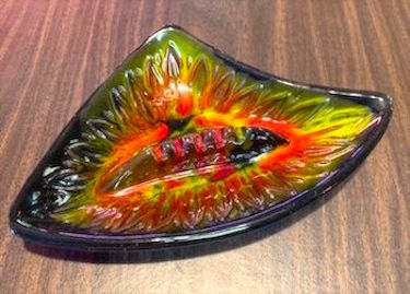 Heavy Cigar Honey Amber Ashtray