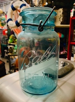 Vintage Ball Ideal Blue Quart Jar 1904