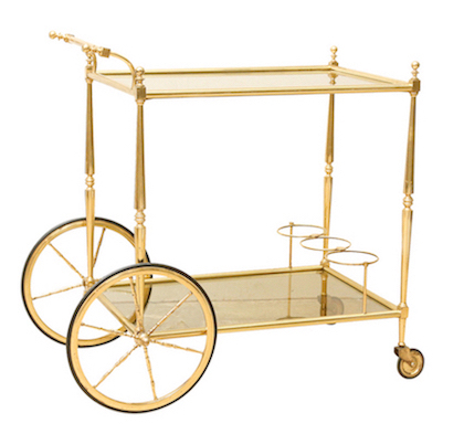 1950s Mid Century Bar Cart