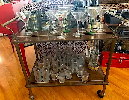 Vintage 1970 Bar Cart