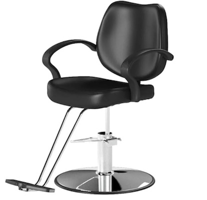 Black and Chrome Barber/Beauty Salon Chair