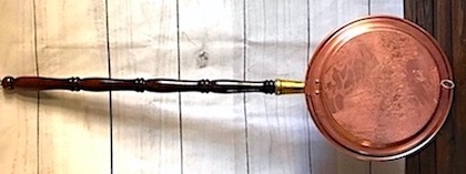 Vintage American Copper Bed Warmer