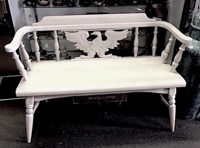 Colonial Style Eagle Bench
