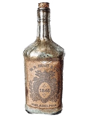 Silver Glass Moulin Paris Bottle