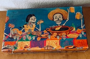 Day of the Dead Solid Wood Keepsake Box