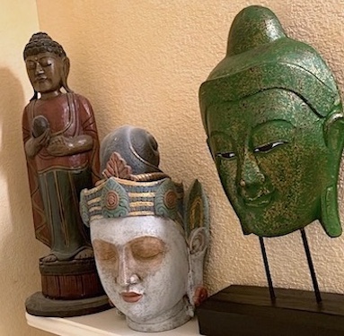 Asian Guan Yin Head, Tranquil Buddha, Buddhism Monk
