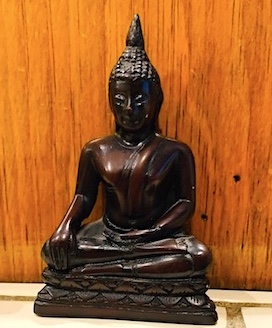 Vintage Thai Buddha Monk Small Statue