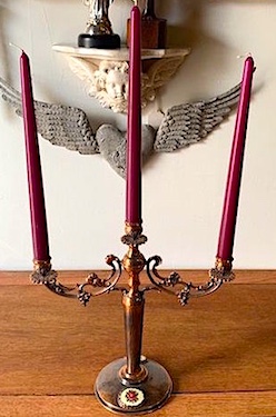 Table 3-Arm Candelabra Copper Tone
