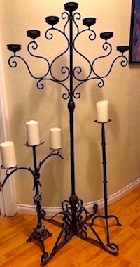 Floor Black Candleholders