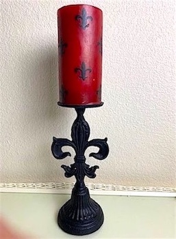 Fleur de Lis Candle Holder