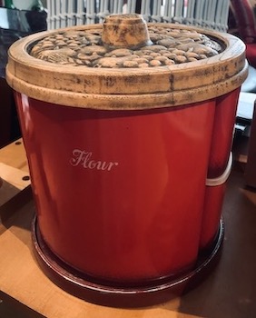 Vintage Cheinco Spinning Canister Set