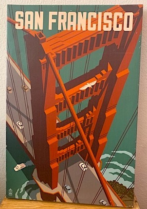 San Francisco - Golden Gate Bridge Vintage Canvas [Lantern Press]