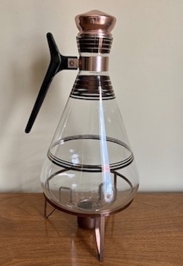 1960s Mid Century Modern Coffee Caraffe with Warmer