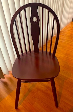 Rust Brick Windsor Style Accent Chairs