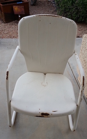 Vintage Rustic Metal Chairs