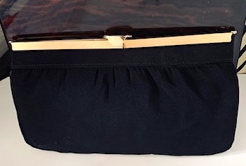 Vintage Black Clutch Bag
