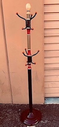 Coat Metal Black, Gold and Red