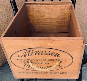 Vintage Mirassou Wine  California State
