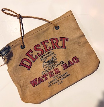 Vintage Canvas Desert Water Bag 