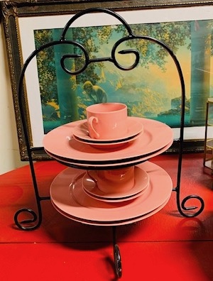Vintage 1980 Coral Peach by Fitz and Floyd