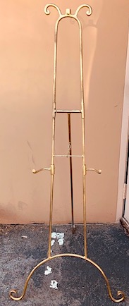 Gold  Metal Floor Easel