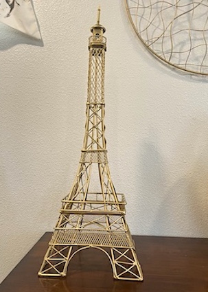 Iron Eiffel Tower Sculpture 3ft Tall