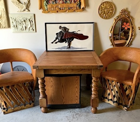 Equipale Leather Rustic Chairs