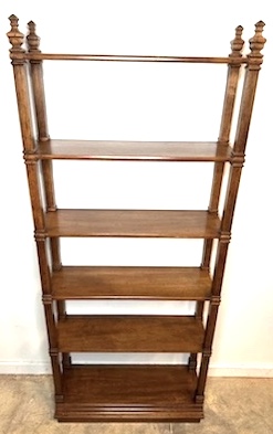 Vintage 1969 Heritage Etagere Open Bookcase  6 Shelves