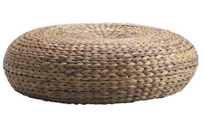 Bohemian Colorful Patchwork Circular 18 Pouf