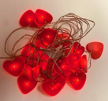 Hearts String Garland Ligths