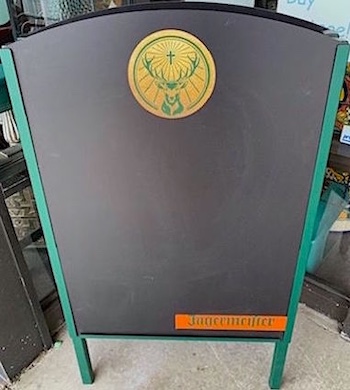 Jagermeister Double Sided Menu Board