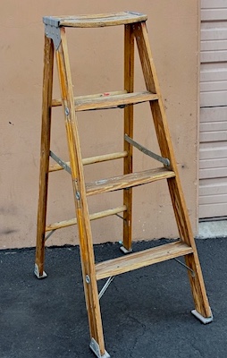 Vintage Wooden Splatter Ladder