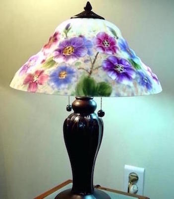 Tiffany Style Reverse Hand Painted Table Lamps